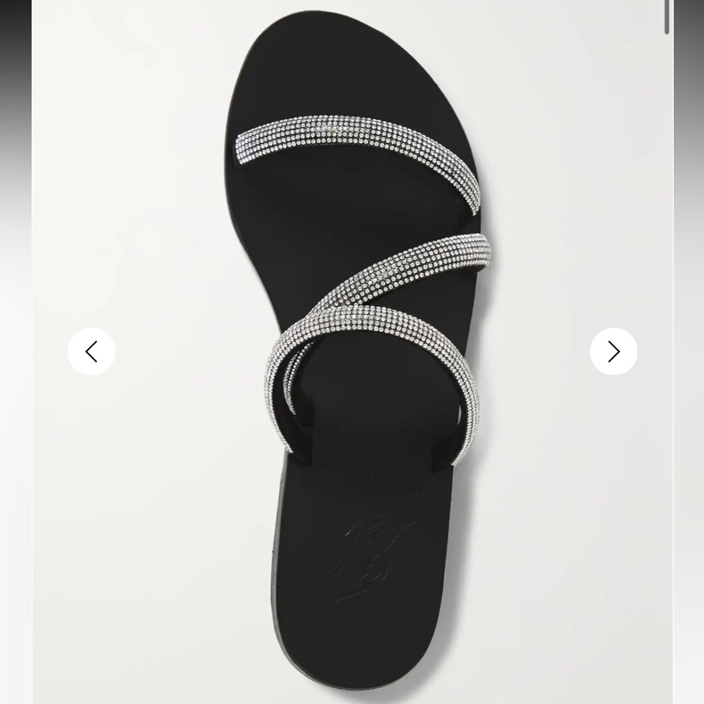 Polytimi Diamante crystal-embellished suede sandals